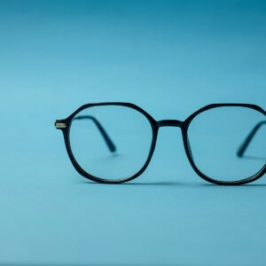 Atlas black square acetate eyeglasses
