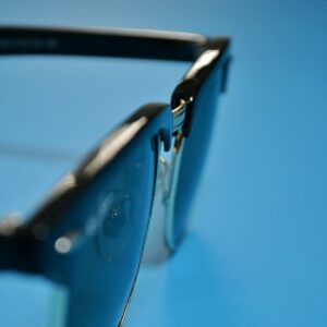 Aura smart audio glasses close-up