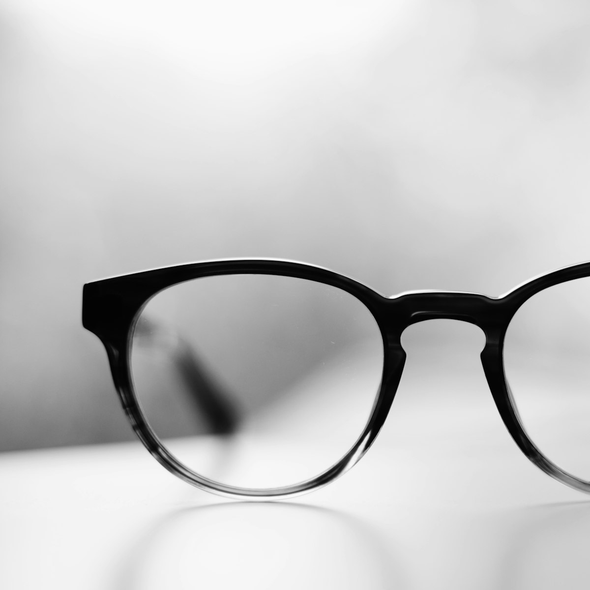 Calder black square acetate eyeglasses