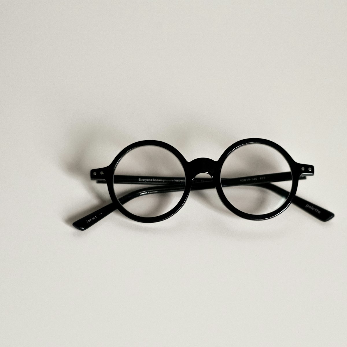 Fenwick round acetate eyeglasses